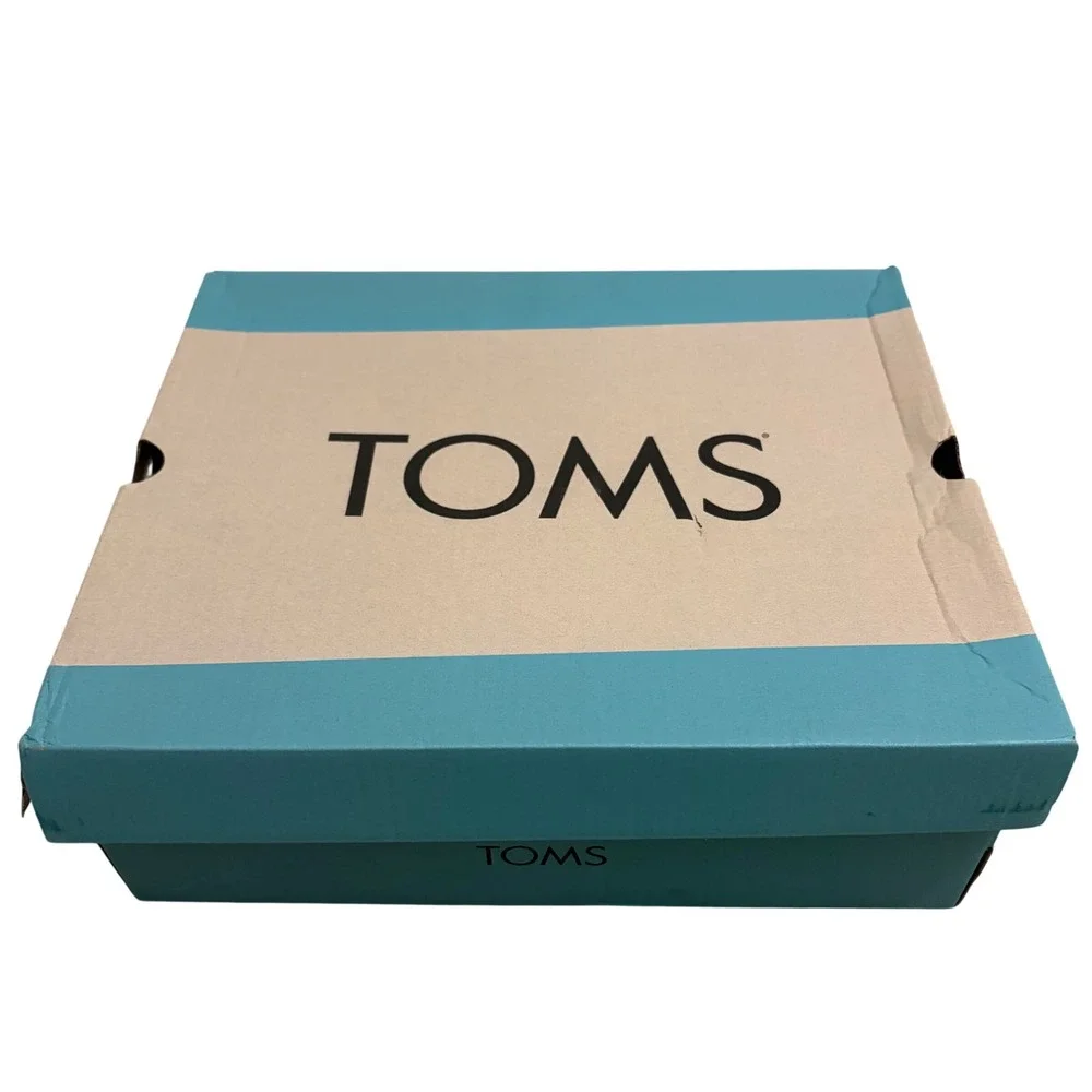NEW TOMS Madelyn Pebble Grey Wedge Sandals Sz 12 Canvas Braided Suede Espadrille